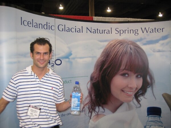 Photo unavailable. Nicholas Rinella of Icelandic Glacial at the FMI 2008 trade show.