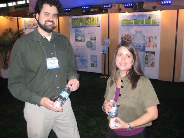 Photo unavailable. Archive listing for Brett Steen and Jennifer Davis of Nestle Waters at the NRA 2008 trade show.