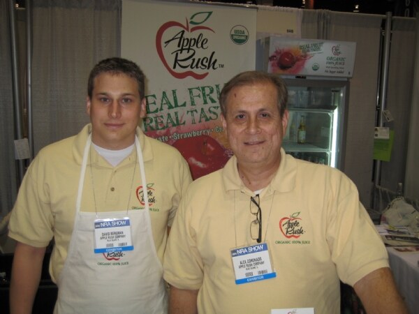Photo unavailable. David Bergman and Alex Coronado of Apple Rush at the NRA 2008 trade show.