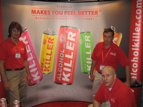 Photo unavailable. Roman Kvit, Taras Koosz and Andrew Jarosewicz of Alcohol Killer at the NRA 2008 trade show.
