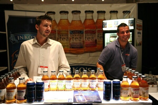 Alex Reist of Inko's at the Inko's booth at the NY Fancy Food 2008 trade show.