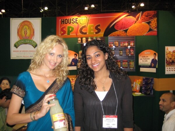 Amrapali Soni of House of Spices at the House of Spices exhibit at the NY Fancy Food 2008 trade show.