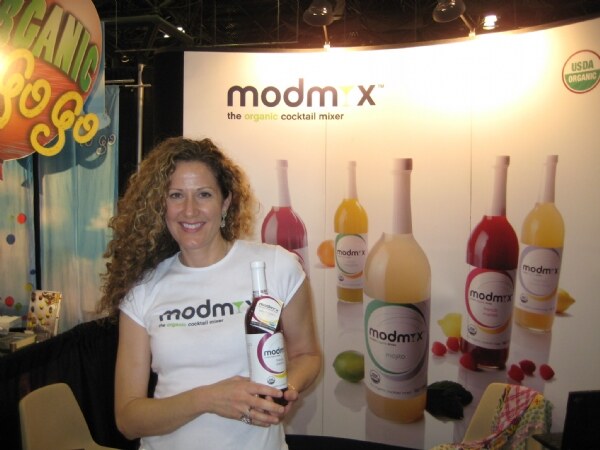 Photo unavailable. Betty Hemington of Modmix at the Modmix booth at NY Fancy Food 2008.