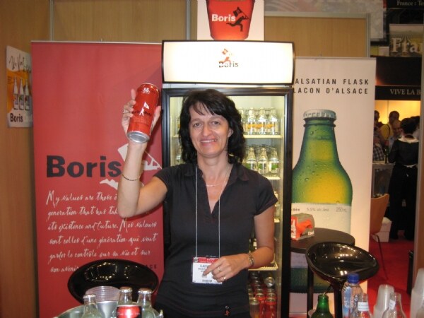 Photo unavailable. Image associated with Claudia Weis of Brasseries Licorne at the NY Fancy Food 2008 trade show.