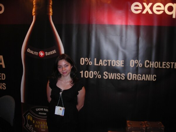 Djamilla Bedretdinova of Fantaisie Du Chef at the Fantaisie Du Chef booth at NY Fancy Food 2008.