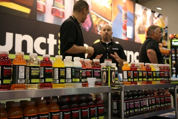 Function Drinks exhibit at the NY Fancy Food 2008 trade show.