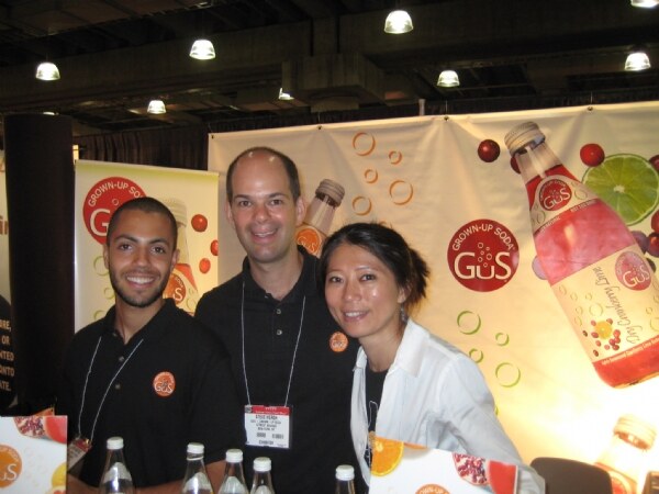 Grown Up Soda exhibit at the NY Fancy Food 2008 trade show.