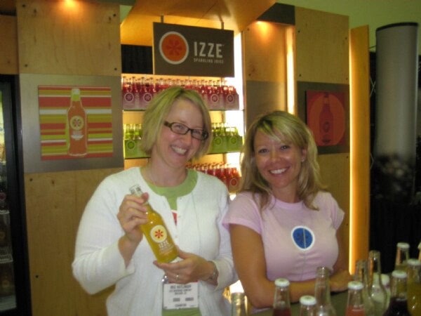 Izze display at the NY Fancy Food 2008 trade show.