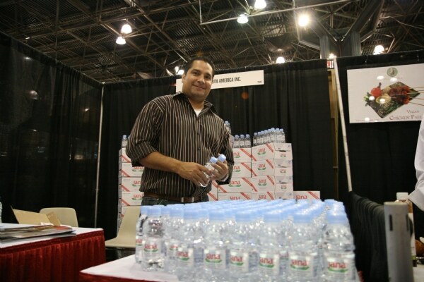 Jana Water display at the NY Fancy Food 2008 trade show.