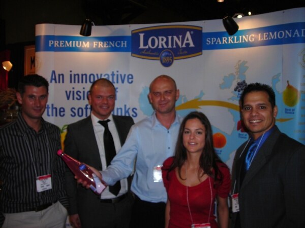Lorina display at the NY Fancy Food 2008 trade show.