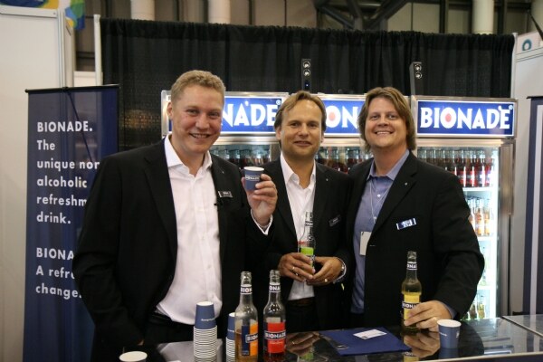 Photo unavailable. Image associated with Peter Kowalsky, Eike Buschmann and Ken Weeks of Bionade at the NY Fancy Food 2008 trade show.