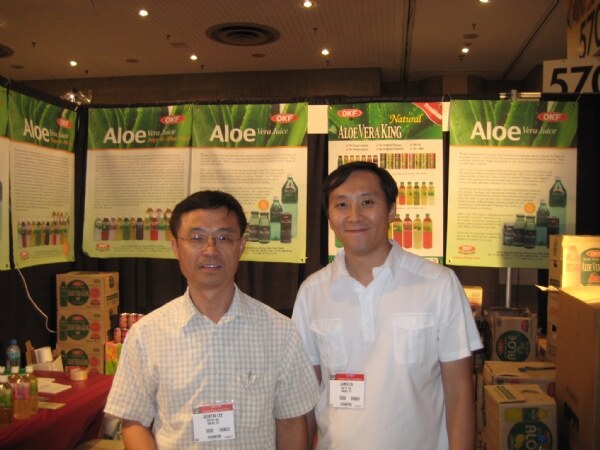 Photo from NY Fancy Food 2008 associated with Seoktae Lee and James Oh of Aloe. The image is unavailable, so the scene is not described.