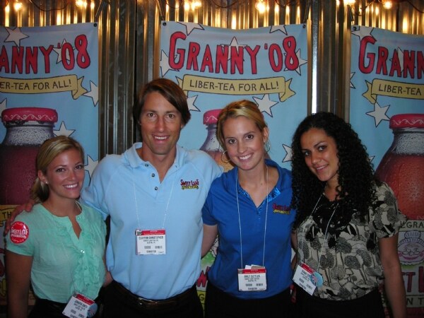 Photo unavailable. Image associated with Jennifer Smith, Clayton Christopher, Emily Suttles and Diana Torres of Sweet Leaf at NY Fancy Food 2008.