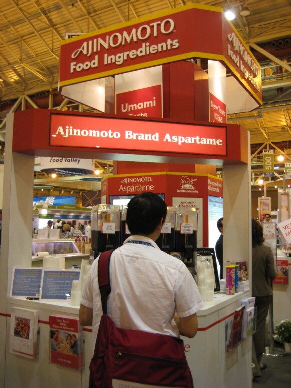 The Ajinomoto Food Ingredients exhibit at the IFT 2008 trade show.