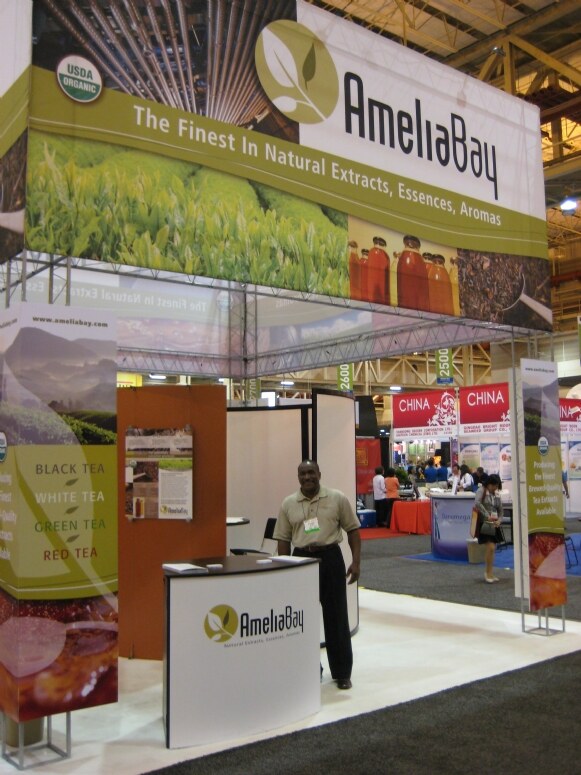 The Amelia Bay exhibit at the IFT 2008 trade show.