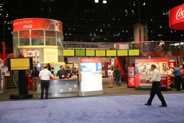 Photo unavailable. Trade-show image associated with the Coca Cola booth at NACS 2008.
