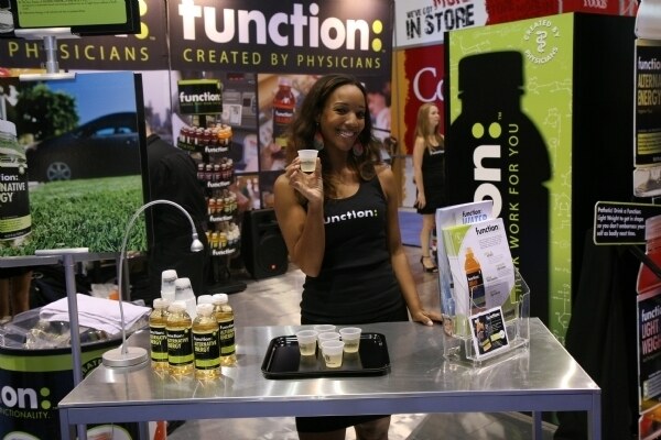 Photo unavailable. Archive image associated with the Function Drinks brand at the NACS 2008 trade show.