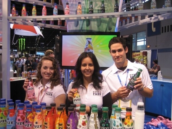 Booth for Fuze at the NACS 2008 trade show.