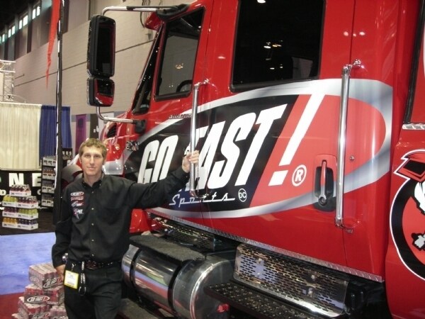 Booth for Go Fast at the NACS 2008 trade show.
