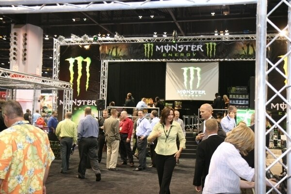 Photo unavailable. Image associated with the Monster Energy brand at the NACS 2008 trade show.