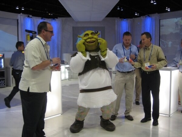 Photo unavailable. Image associated with Red Bull at the NACS 2008 trade show, archived under the title Red Bull Shrek.
