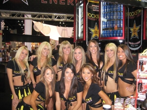 Photo unavailable. Image from the Rockstar booth at NACS 2008, archived as Rockstar Girls.