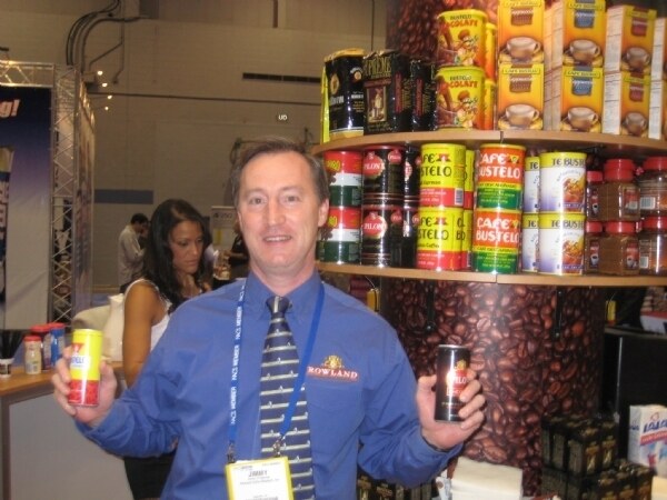 Photo unavailable. Image from the Rowland Coffee Roasters booth at NACS 2008.