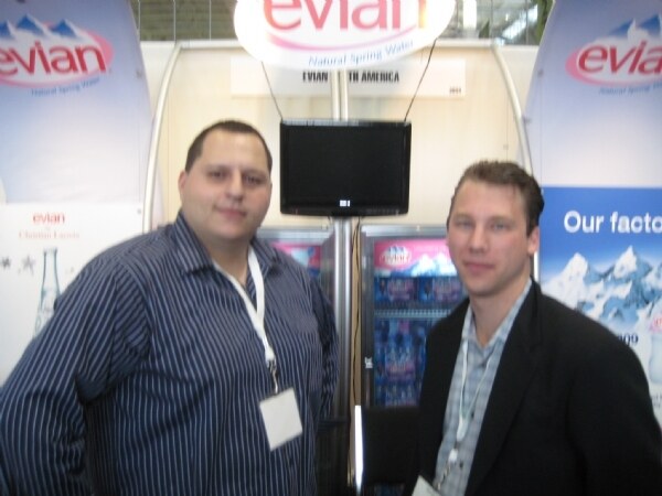 Photo unavailable. Image associated with the Evian brand at Expo East 2008.
