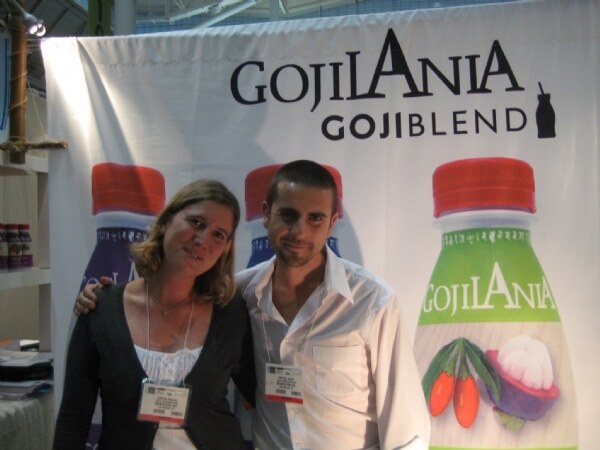 Photo unavailable. Archive image associated with the Gojilania Juices brand at Expo East 2008.