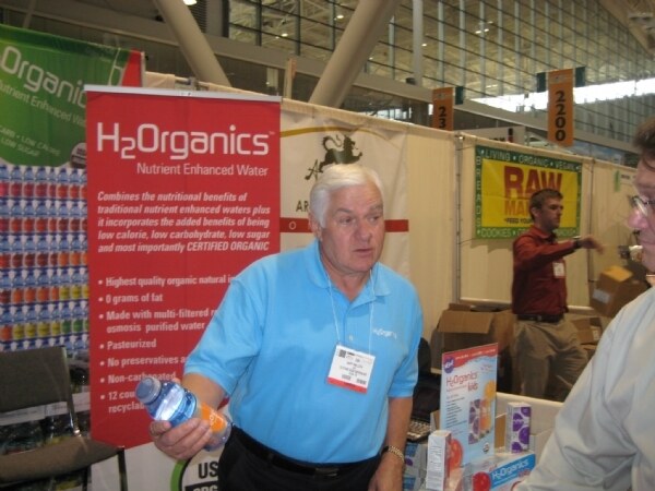 Exhibit photo from Expo East 2008 associated with the H2Organics brand. The image is unavailable, so no further visual detail is described.