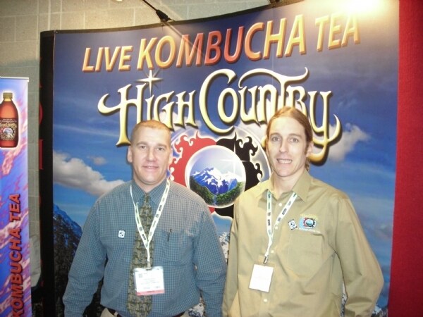 Exhibit photo from Expo East 2008 associated with the High Country Kombucha brand. The image is unavailable, so no further visual detail is described.