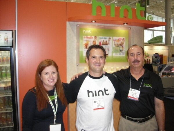 Exhibit photo from Expo East 2008 associated with the Hint brand. The image is unavailable, so no further visual detail is described.