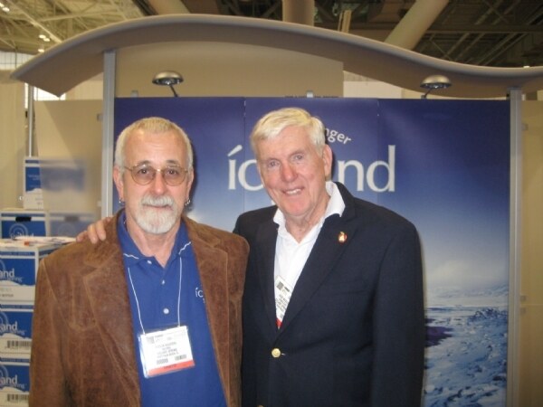 Exhibit photo from Expo East 2008 associated with the Iceland Spring brand. The image is unavailable, so no further visual detail is described.