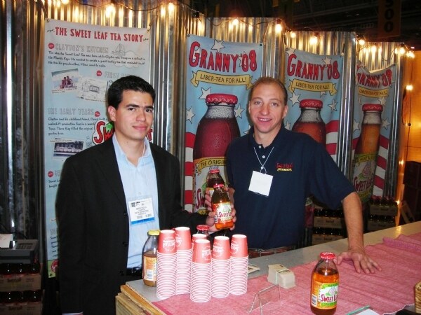 Photo from Expo East 2008 associated with the brand Sweet Leaf. The image is unavailable, so the scene is not described.