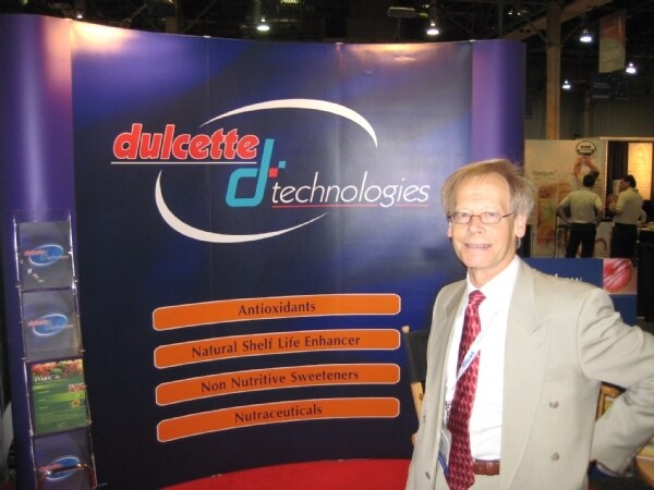 Trade show exhibit for Dulcette Technologies at Supply Side 2008.