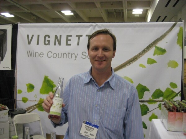 Exhibit display for Vignette Wine Country Soda at the Winter Fancy Food Show 2009. The photo is unavailable, so no further visual details are described.