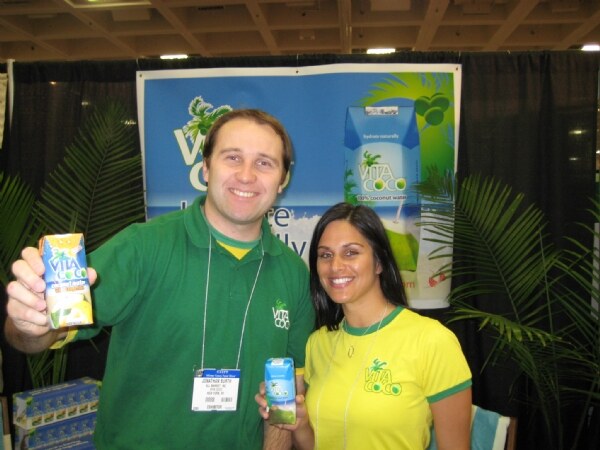 Exhibit display for Vita Coco at the Winter Fancy Food Show 2009. The photo is unavailable, so no further visual details are described.