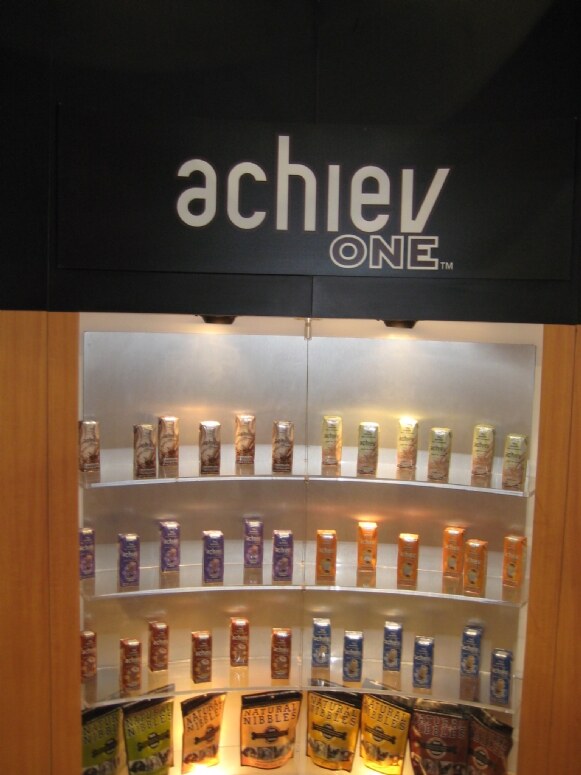 Photo unavailable. Image from the achievOne exhibit at Expo West 2009.