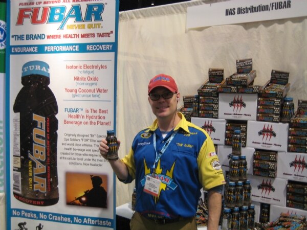 Photo unavailable. Archive image associated with the FUBAR Sports Drink brand at Expo West 2009.