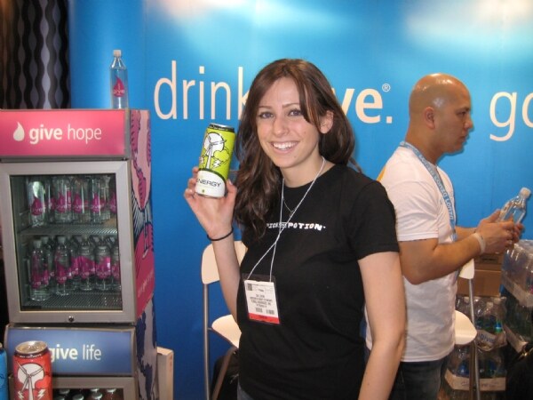 Photo unavailable. Archive image associated with the Give Energy brand at Expo West 2009.