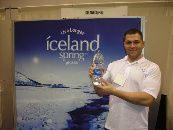 Photo unavailable. Archive image associated with the Iceland Spring brand at Expo West 2009.