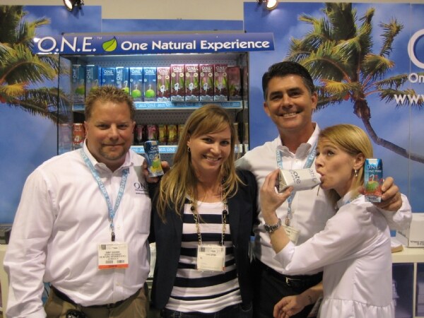 Photo unavailable. Image associated with the interior of the O.N.E. Natural Experience booth at Expo West 2009.