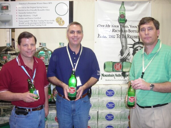 Photo unavailable. Exhibit image associated with the Mountain Valley brand at Expo West 2009.