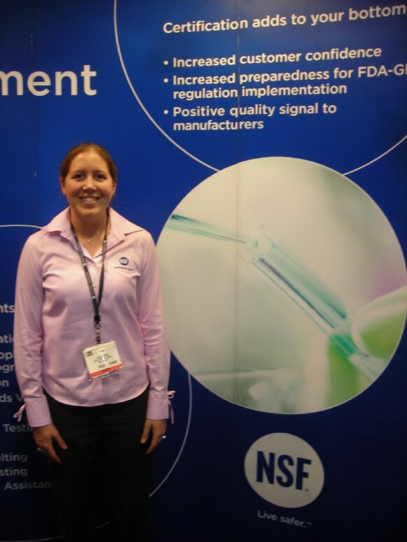 Photo unavailable. Exhibit image associated with NSF at Expo West 2009.