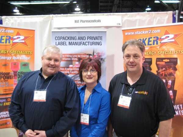 Photo unavailable. Exhibit image associated with NVE Pharmaceuticals and its Stacker2 brand at Expo West 2009.