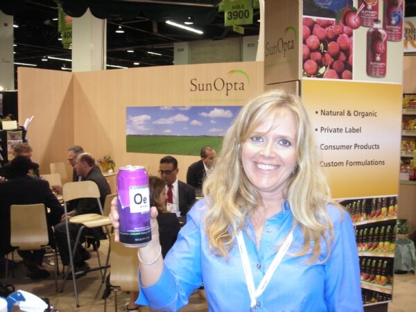 SunOpta brand display at the Expo West 2009 trade show.