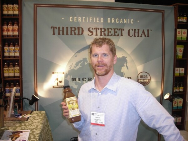 Third Street Chai brand display at the Expo West 2009 trade show.