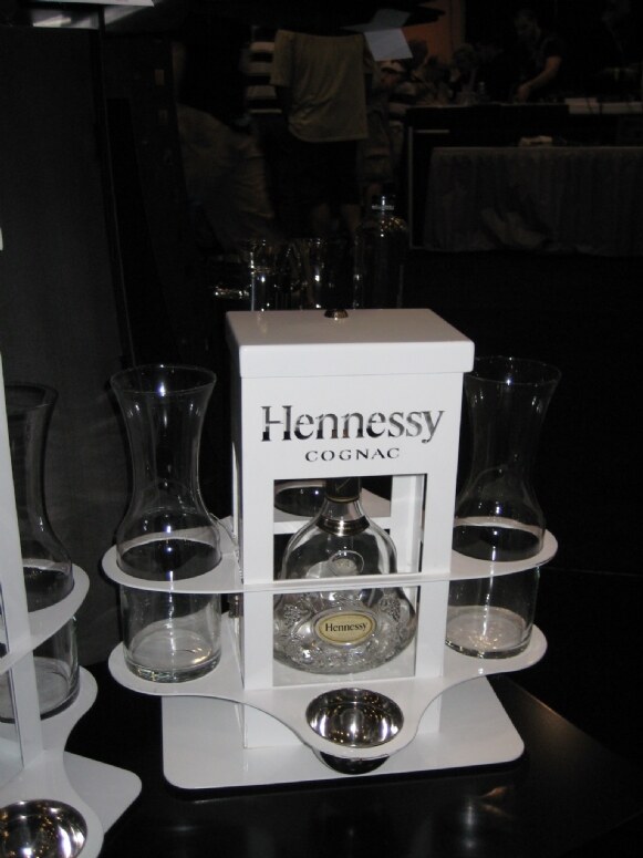 Photo unavailable. Image associated with Fry Fabrications and Hennessy at the Nightclub and Bar 2009 trade show, labeled as a Hennessy sample.