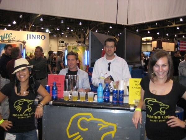 Roaring Lion display at the Nightclub and Bar 2009 trade show.