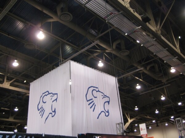 Roaring Lion banner at the Nightclub and Bar 2009 trade show.